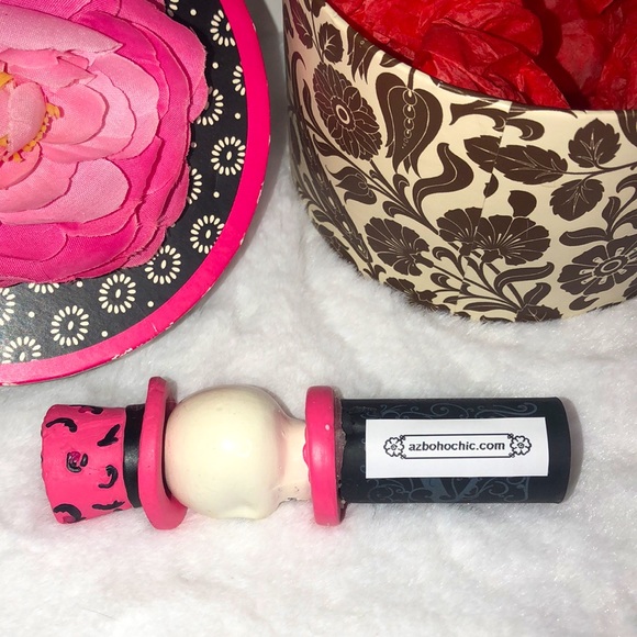 Sugar Skull Wine Cork Bottle Stopper - Picture 5 of 5